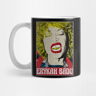 Erykah Badu 80s Pop Art Fan Art Mug